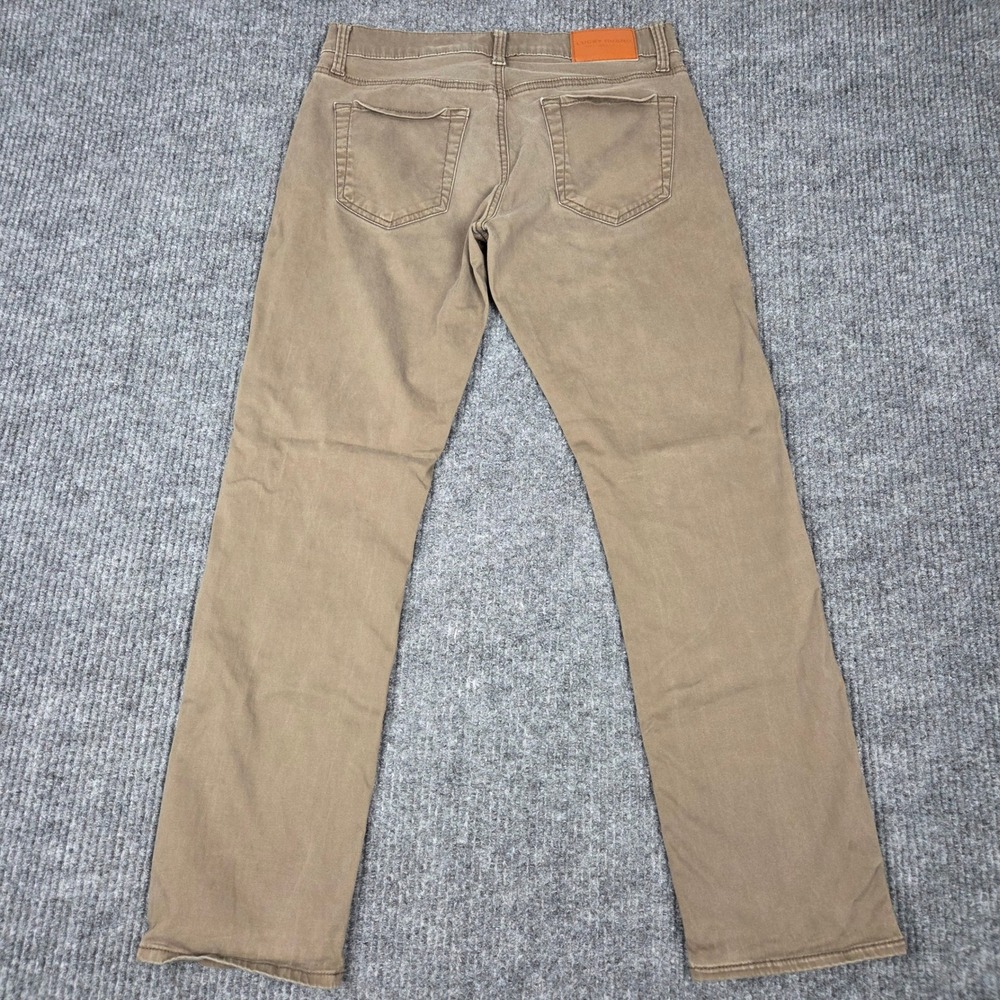 Lucky Brand 121 Slim Straight Mens 30x30 Brown Taupe Stretch Pants 26956 - Picture 2 of 10